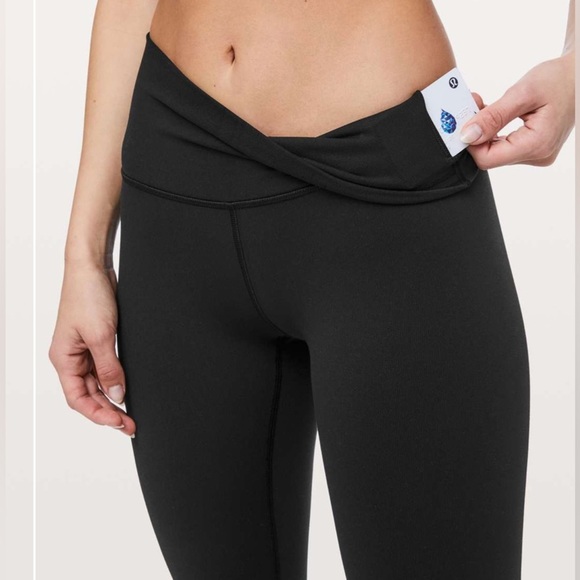 lululemon athletica Pants - Lululemon C Wunder Under Black/Preloved Leggings- 4